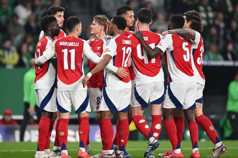 Les joueurs d'Arsenal