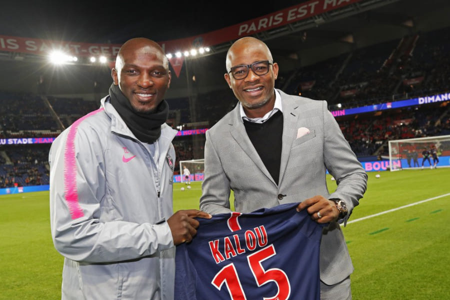 Bonaventure Kalou (à d.) et Zoumana Camara